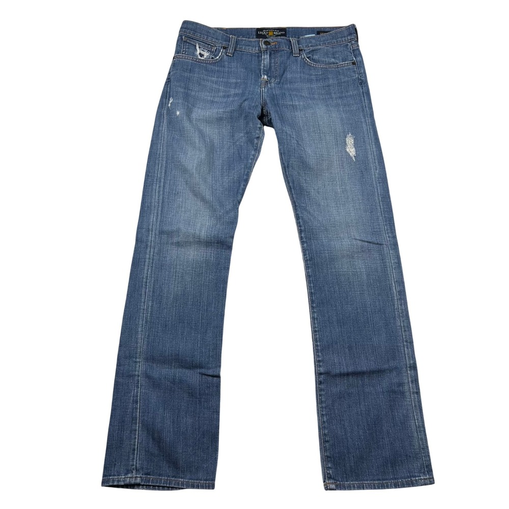Lucky Brand Sienna Tomboy Jeans Womens 8 29 Regular Distressed Y2K Low Rise